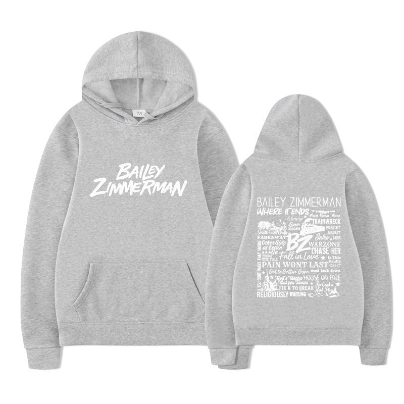 Bailey Zimmerman Loose and Comfortable Hoodie for Men and Women
