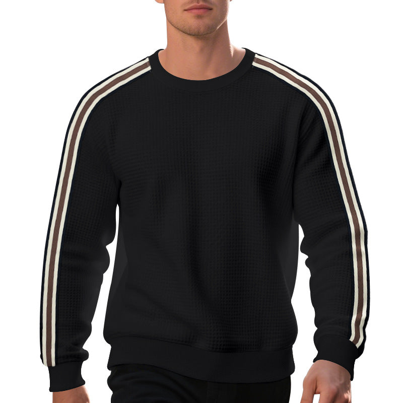 Round neck casual sports breathable sweatshirt for men