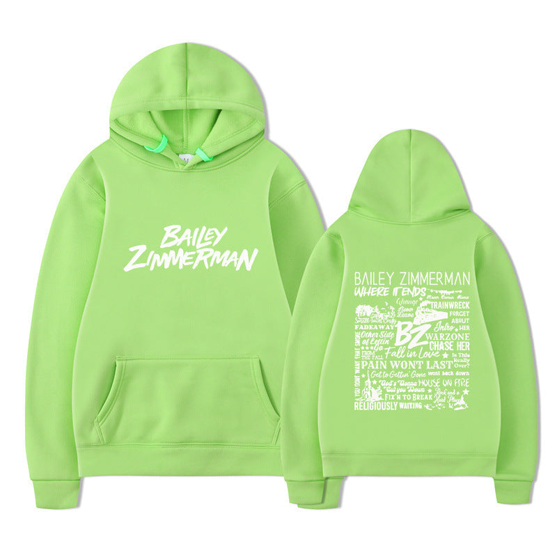 Bailey Zimmerman Loose and Comfortable Hoodie for Men and Women