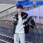 Festival Island Knit Cardigan for Men Winter Warm Loose Casual Stylish Couple Sweater Coat