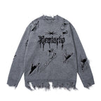 Tassel sweater thick knit sweater for men