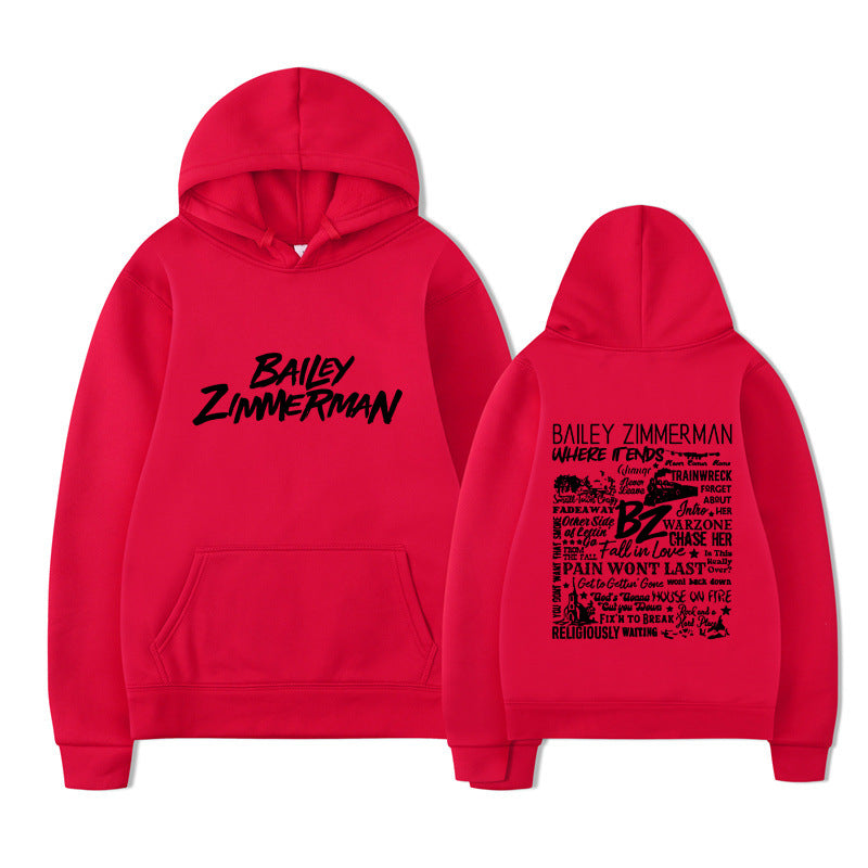 Bailey Zimmerman Loose and Comfortable Hoodie for Men and Women