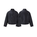 Retro PU Leather Motorcycle Jacket for Men Loose Casual Versatile Coat