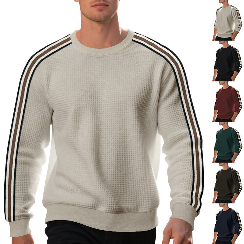 Round neck casual sports breathable sweatshirt for men