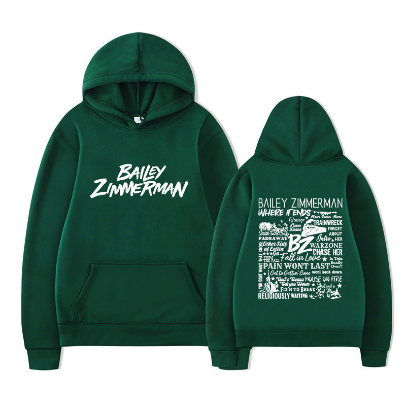 Bailey Zimmerman Loose and Comfortable Hoodie for Men and Women