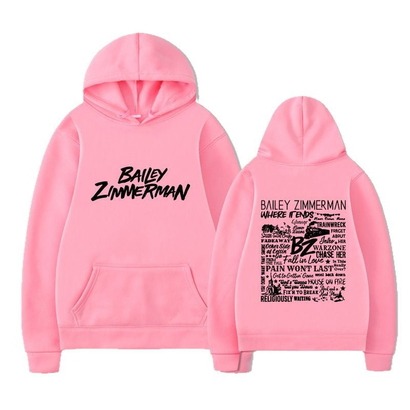 Bailey Zimmerman Loose and Comfortable Hoodie for Men and Women