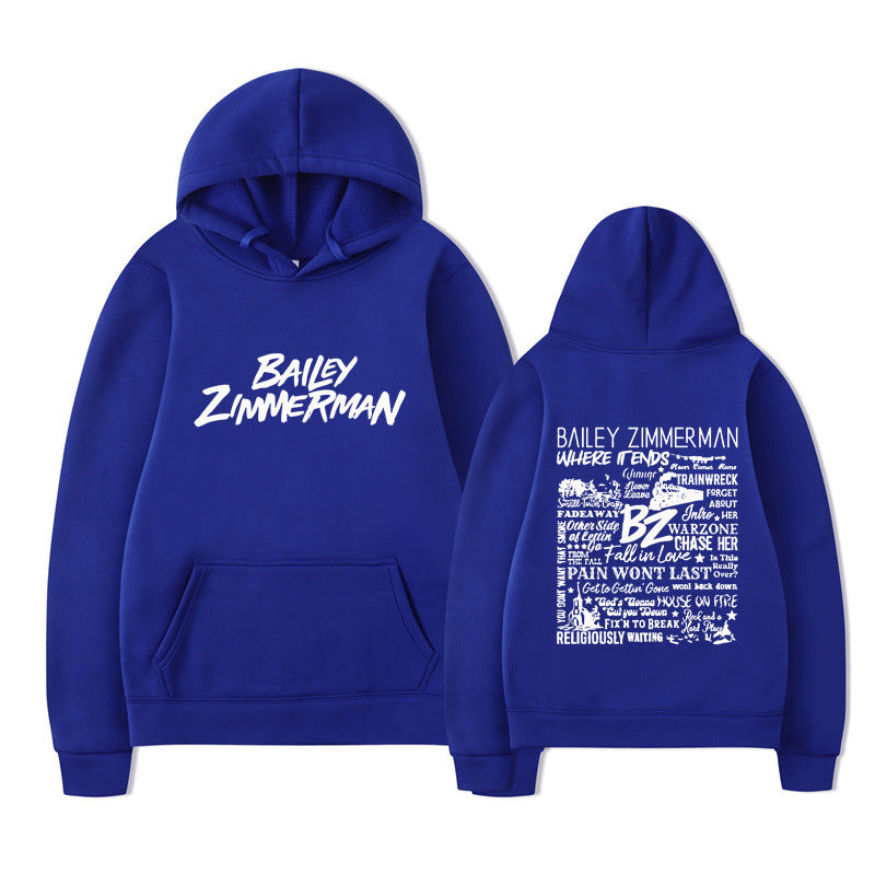 Bailey Zimmerman Loose and Comfortable Hoodie for Men and Women
