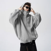 Style Heavyweight Hoodie for Men Casual Streetwear, Oversized Hooded Sweatshirt High Neck Fashionable and Relaxed Fit