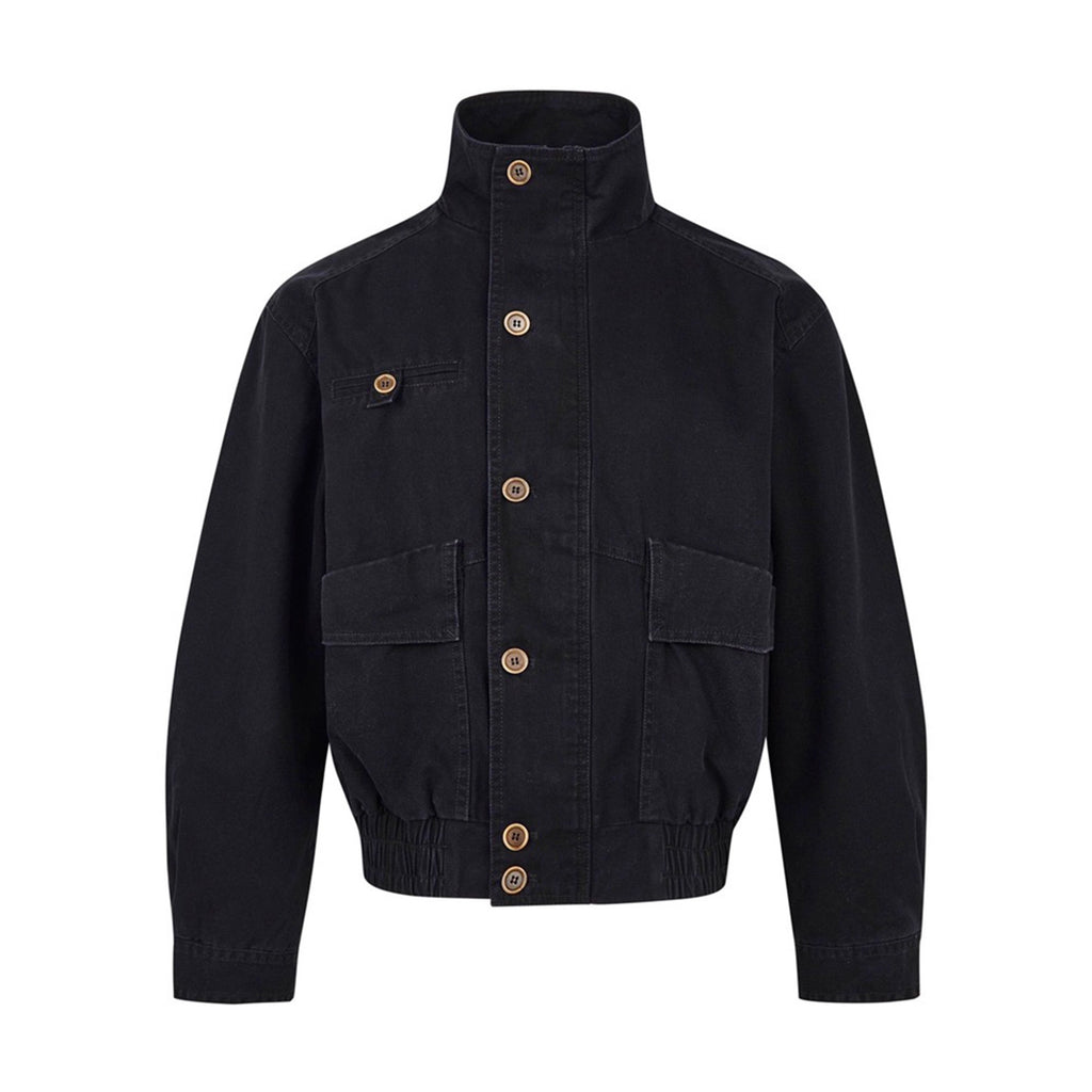 Harrington Jacket Men Autumn Street Washed Workwear Baseball Jacket Clean Fit Pilot Jacket