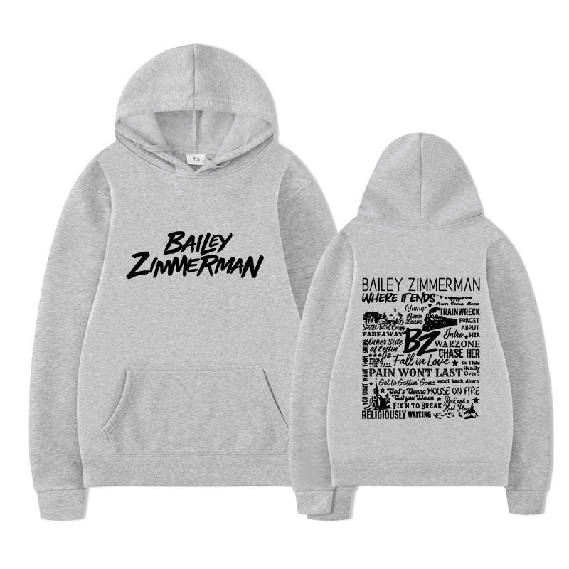 Bailey Zimmerman Loose and Comfortable Hoodie for Men and Women