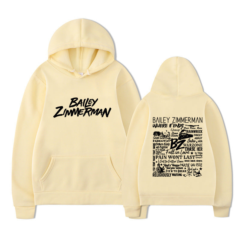 Bailey Zimmerman Loose and Comfortable Hoodie for Men and Women