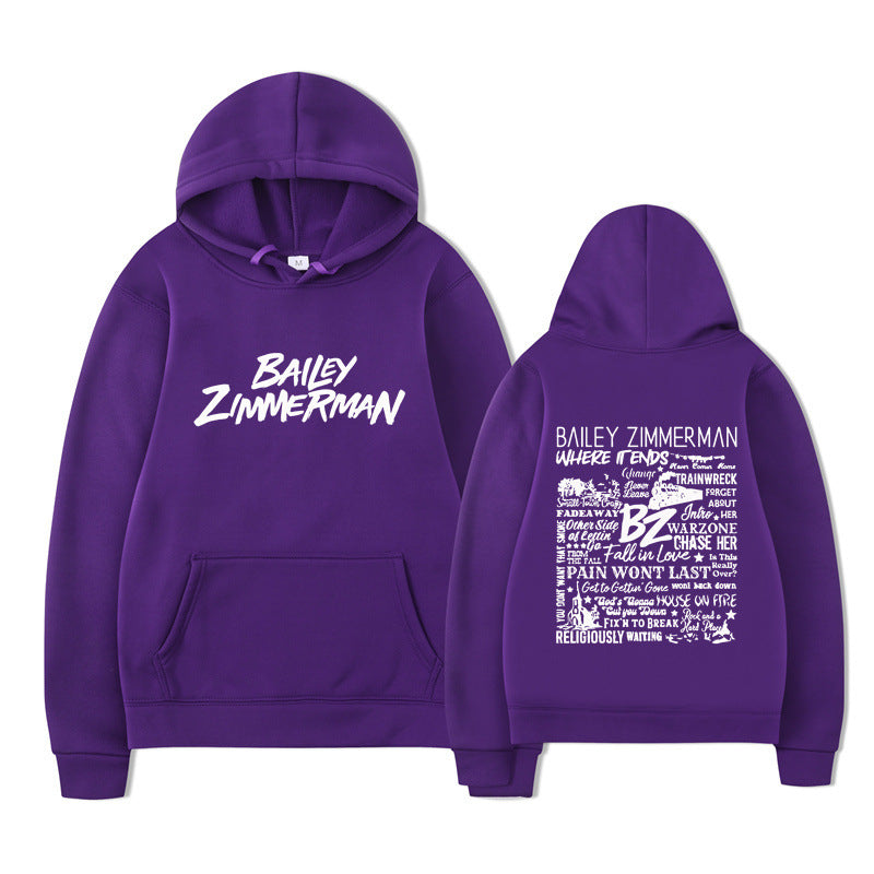 Bailey Zimmerman Loose and Comfortable Hoodie for Men and Women
