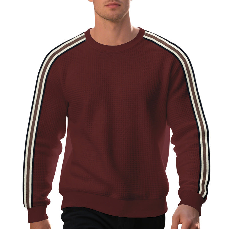 Round neck casual sports breathable sweatshirt for men
