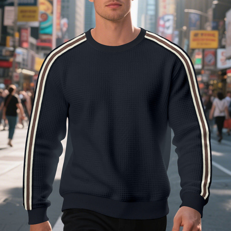 Round neck casual sports breathable sweatshirt for men