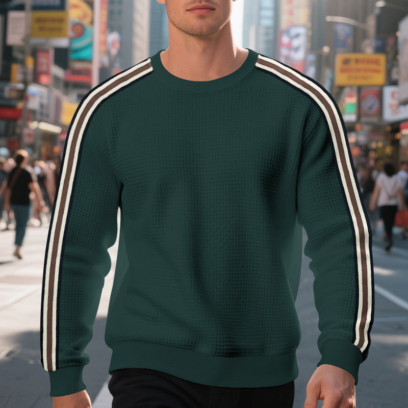 Round neck casual sports breathable sweatshirt for men