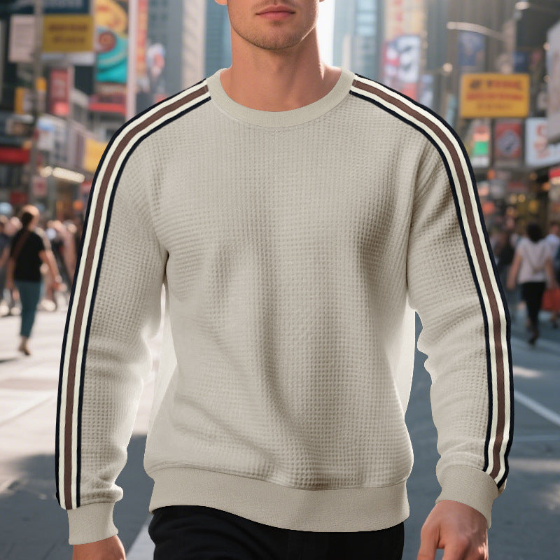 Round neck casual sports breathable sweatshirt for men