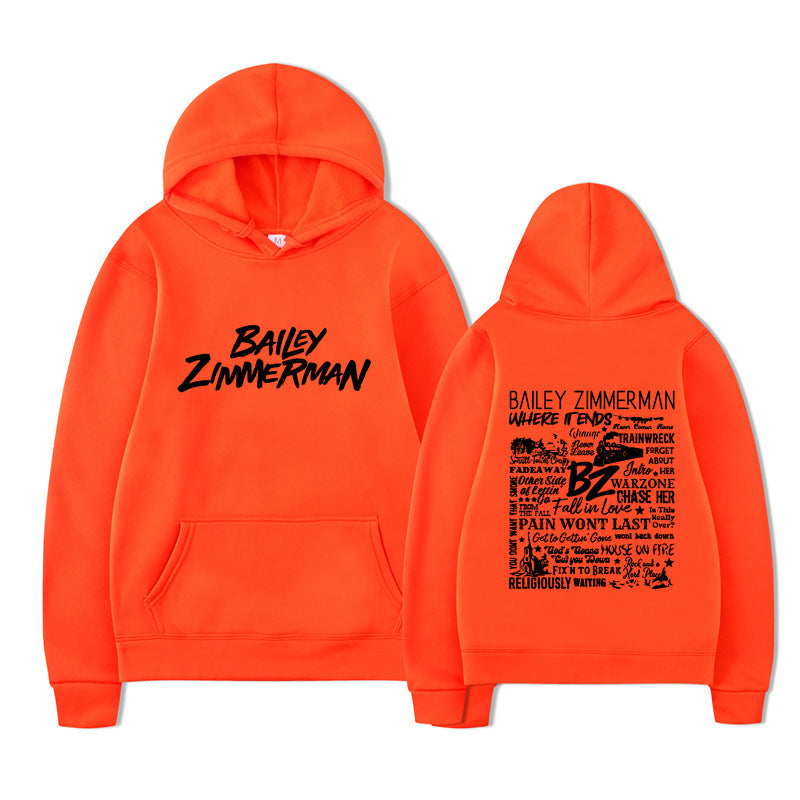 Bailey Zimmerman Loose and Comfortable Hoodie for Men and Women