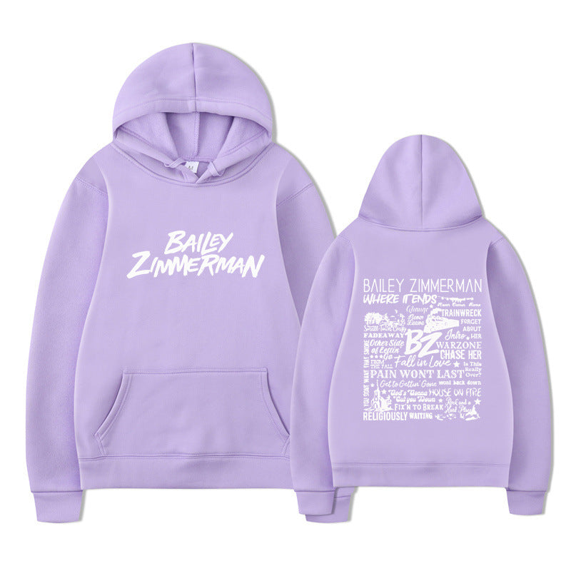 Bailey Zimmerman Loose and Comfortable Hoodie for Men and Women