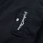 Letter embroidery stand collar jacket for men and women