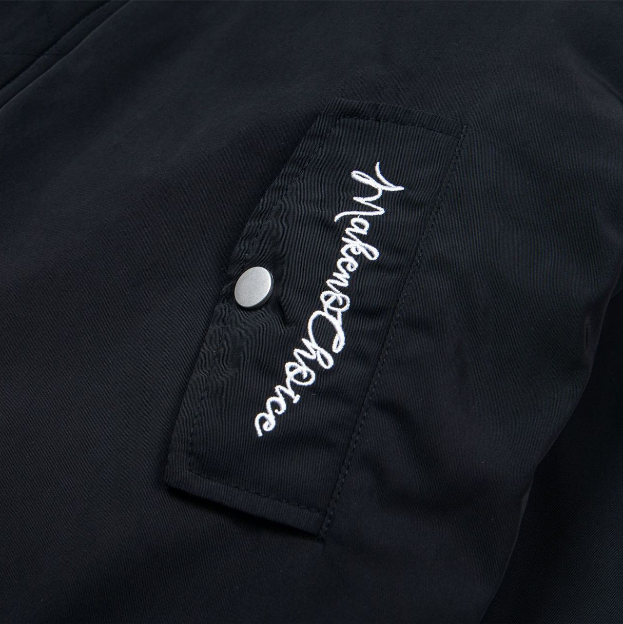 Letter embroidery stand collar jacket for men and women