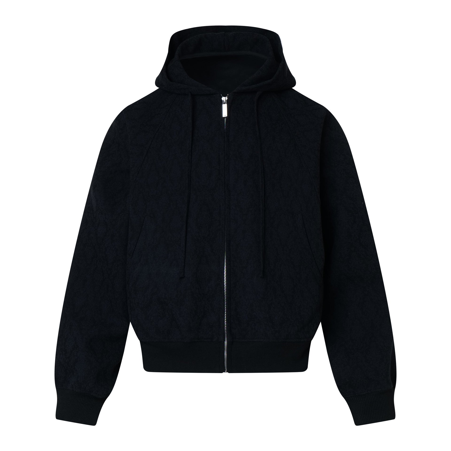 Diamond patterned jacket with zipper sweatshirt for men