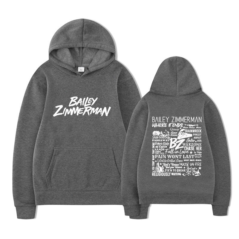 Bailey Zimmerman Loose and Comfortable Hoodie for Men and Women