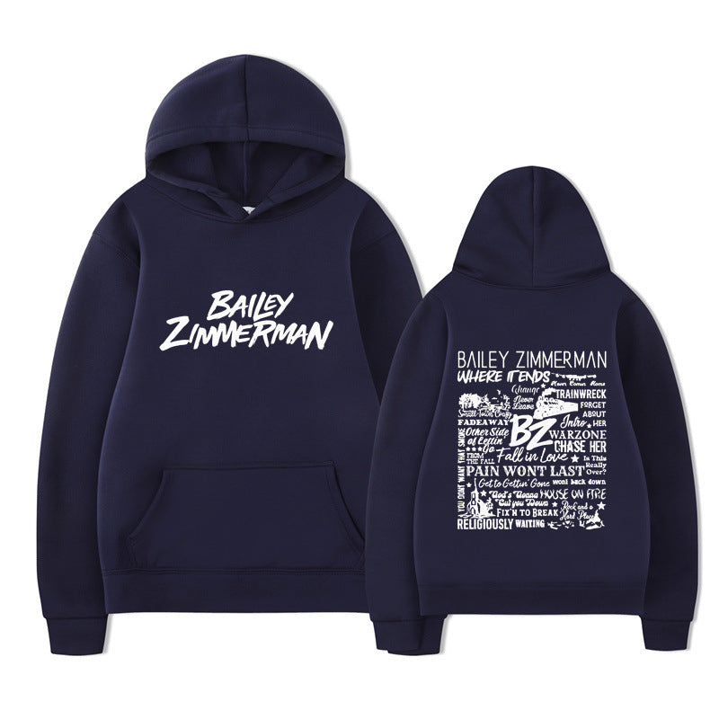 Bailey Zimmerman Loose and Comfortable Hoodie for Men and Women