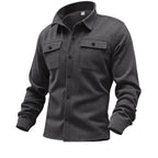 American casual men's single breasted solid color casual jacket jacket for men