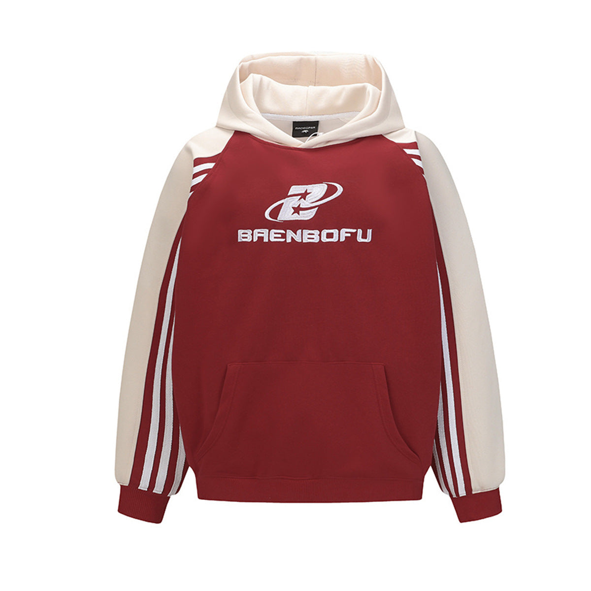 Color blocked sports hoodie for men