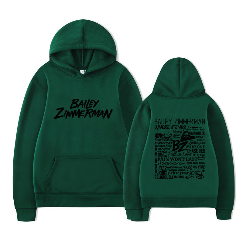 Bailey Zimmerman Loose and Comfortable Hoodie for Men and Women