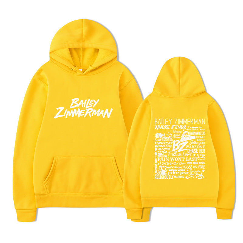 Bailey Zimmerman Loose and Comfortable Hoodie for Men and Women