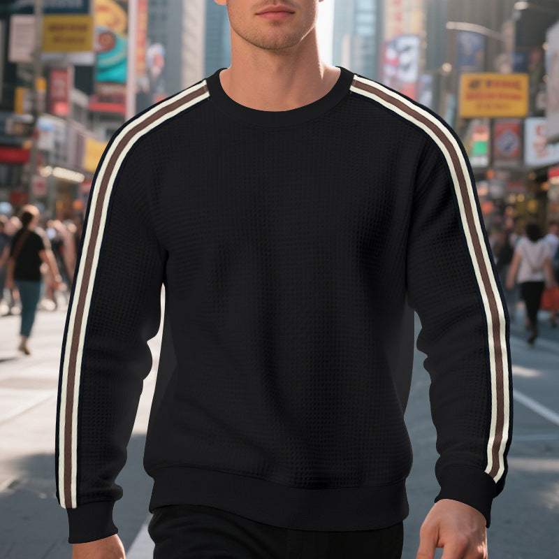 Round neck casual sports breathable sweatshirt for men