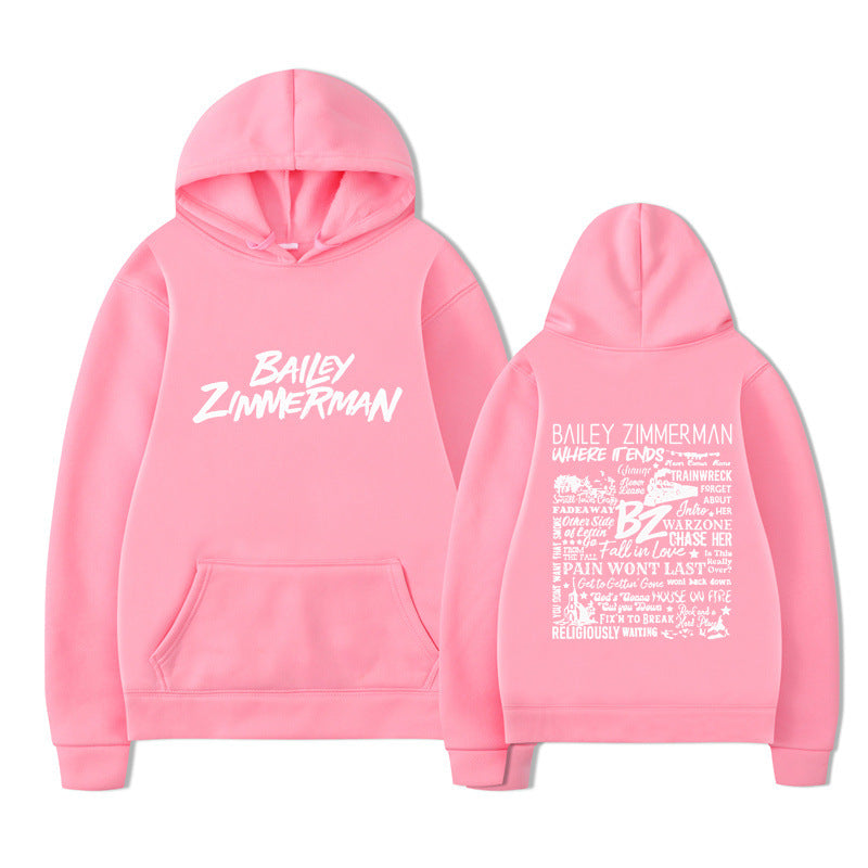 Bailey Zimmerman Loose and Comfortable Hoodie for Men and Women