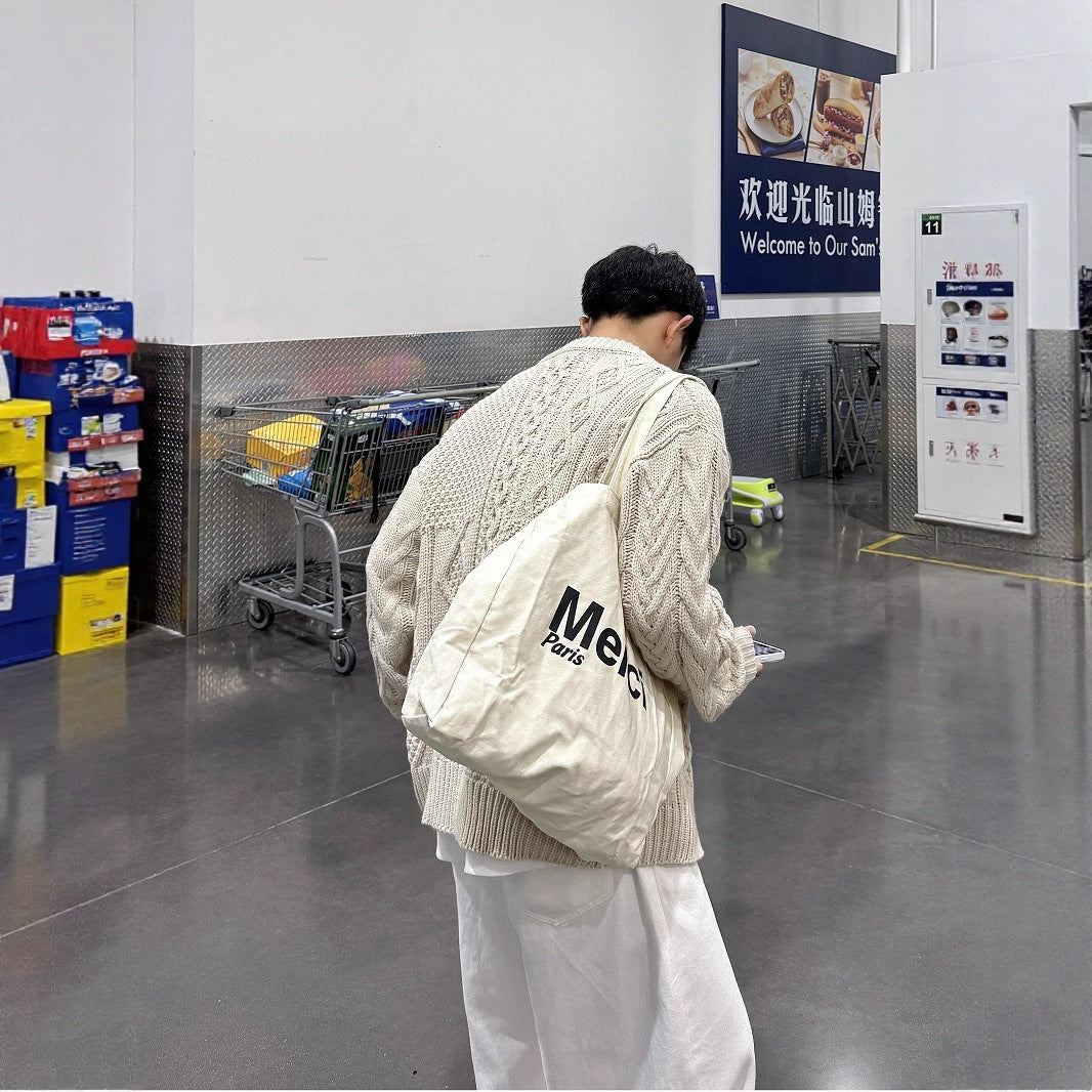 Retro Cable Knit Oversized Cardigan Coat for Men and Women, Loose Casual Versatile Design Couple Sweater