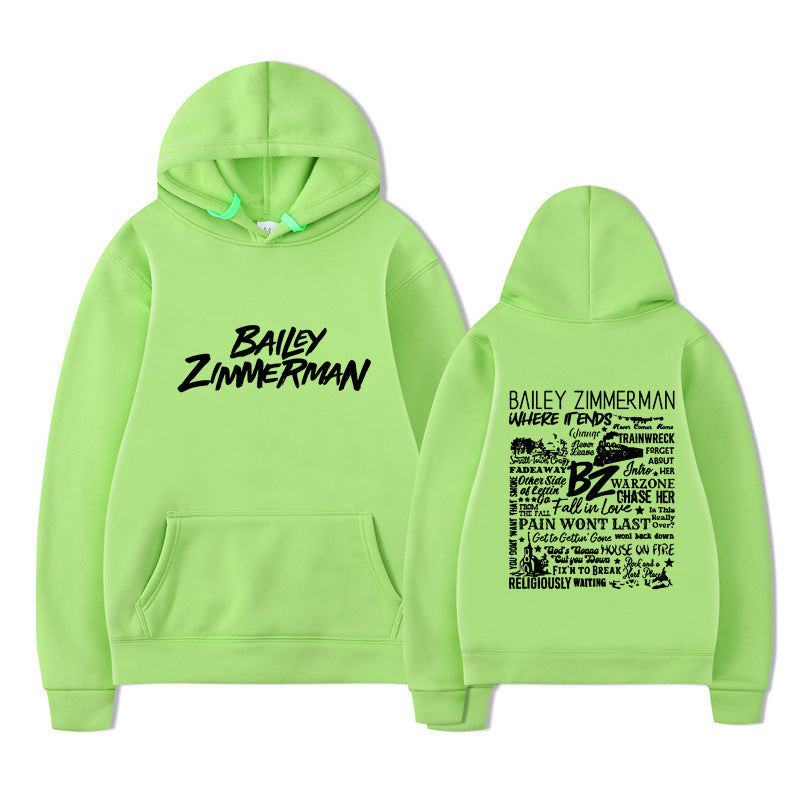 Bailey Zimmerman Loose and Comfortable Hoodie for Men and Women