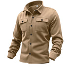 American casual men's single breasted solid color casual jacket jacket for men