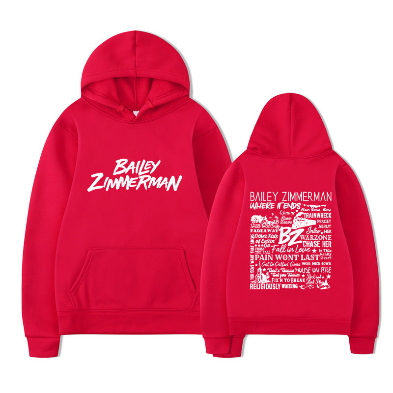 Bailey Zimmerman Loose and Comfortable Hoodie for Men and Women