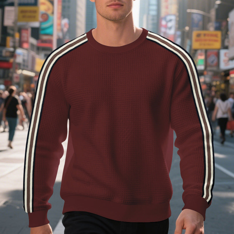 Round neck casual sports breathable sweatshirt for men