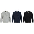 Henry collar undershirt fake two hoodies men