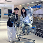 Festival Island Knit Cardigan for Men Winter Warm Loose Casual Stylish Couple Sweater Coat