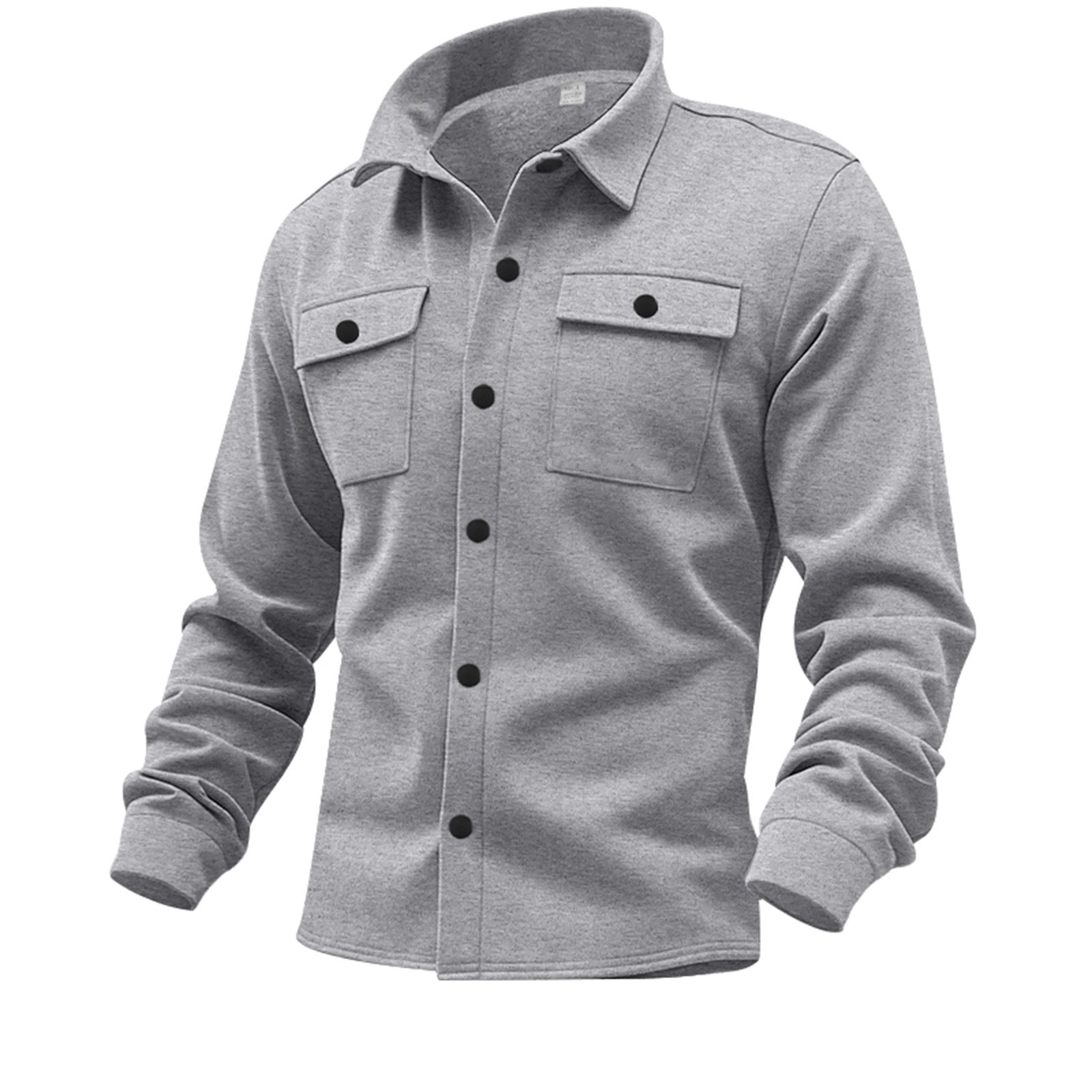 American casual men's single breasted solid color casual jacket jacket for men