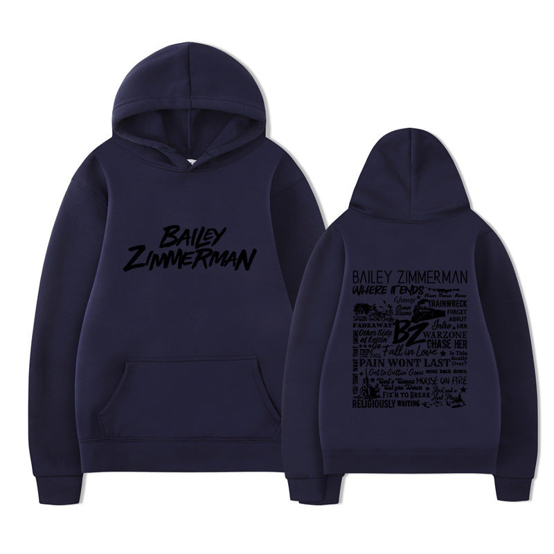 Bailey Zimmerman Loose and Comfortable Hoodie for Men and Women