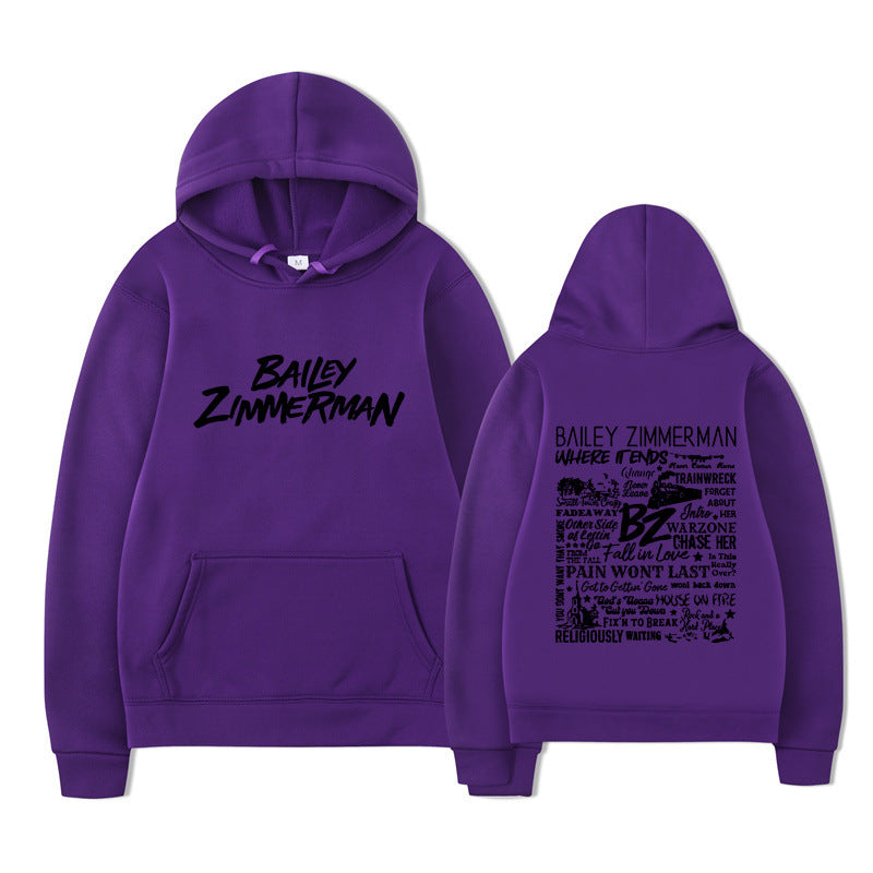 Bailey Zimmerman Loose and Comfortable Hoodie for Men and Women