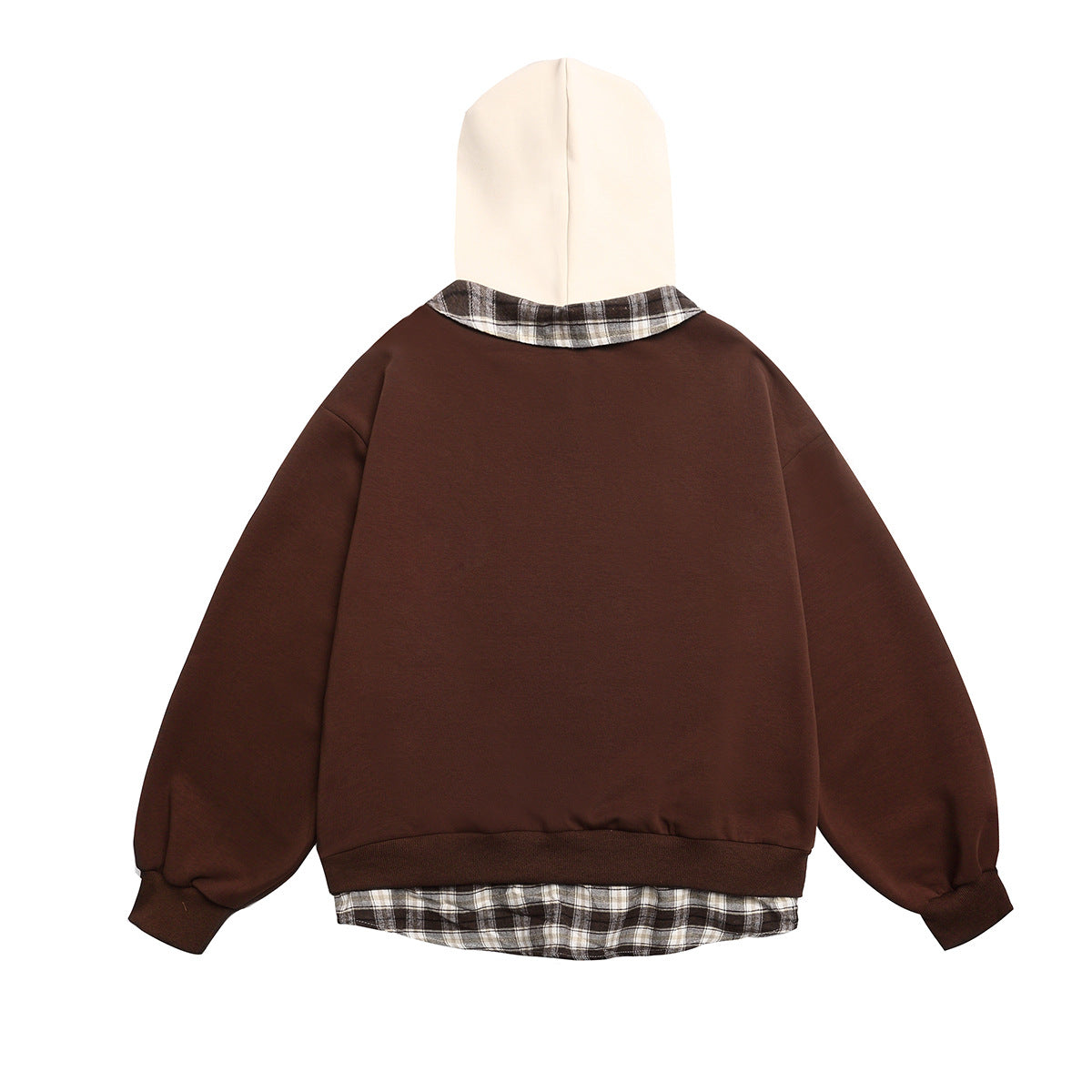 Fake two hooded sweatshirts for men