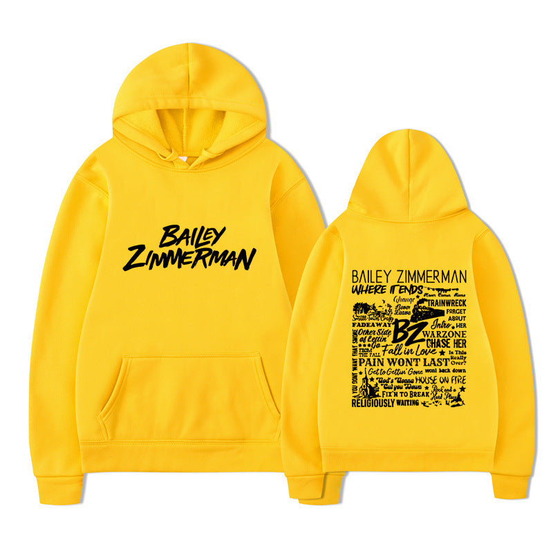 Bailey Zimmerman Loose and Comfortable Hoodie for Men and Women