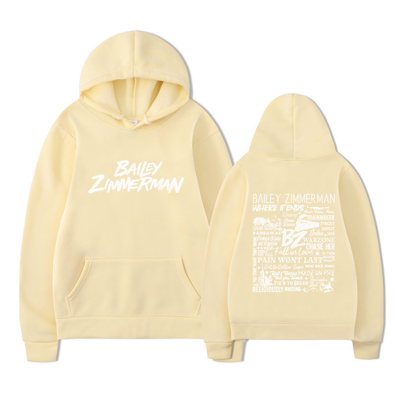 Bailey Zimmerman Loose and Comfortable Hoodie for Men and Women