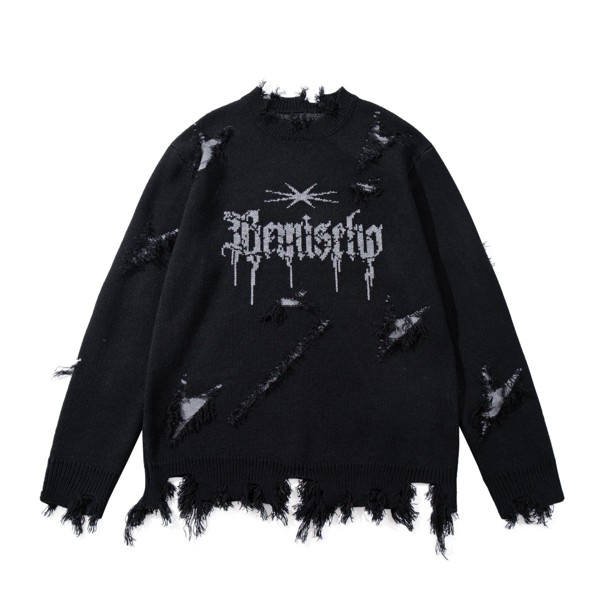 Tassel sweater thick knit sweater for men