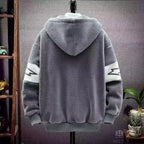 2023 Autumn Winter Men's Hooded Jackets Korean Fashion Streetwear Harajuku Jackets Casual Men Clothing Wool Jackets Warm Jacket